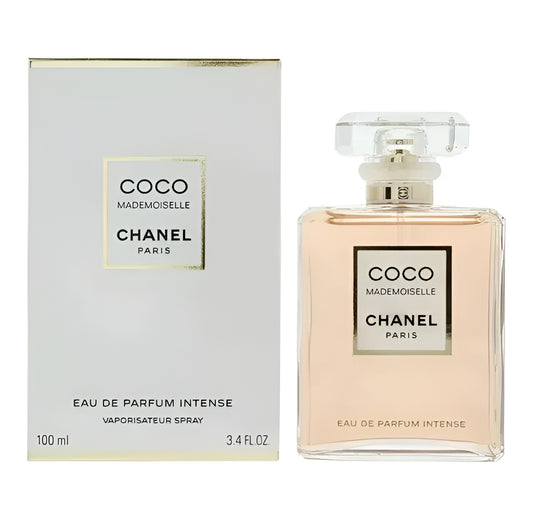 CHANEL Coco Mademoiselle Eau de Parfum Intense Spray for Women | Luxury Amber Woody Fragrance | 100ml / 3.4 fl oz