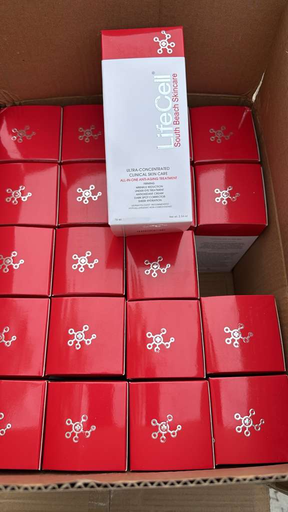 LifeCell South Beach Skincare All-in-One Anti-Aging Treatment Cream | 2.54 fl oz / 75 mL