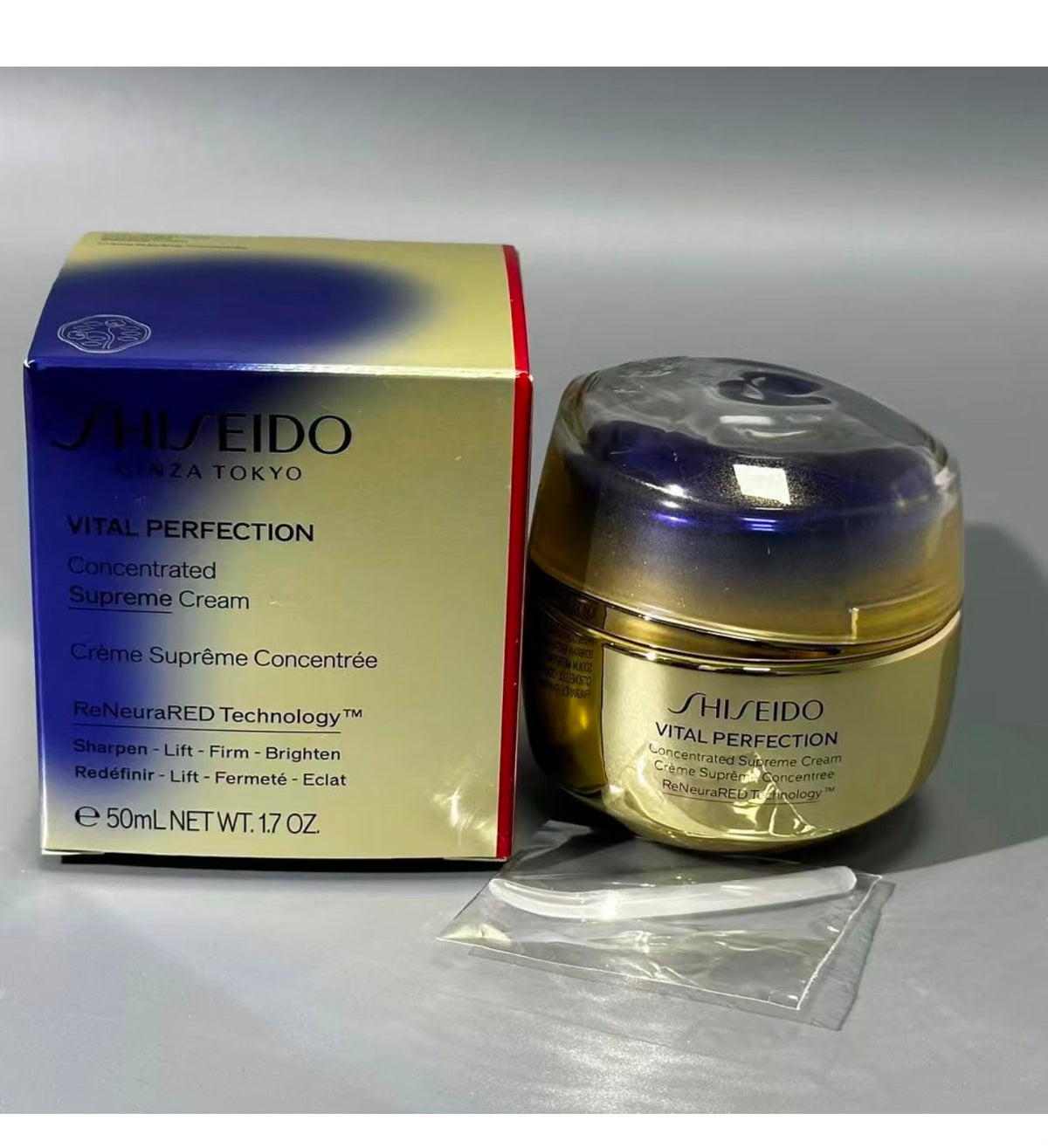 Shiseido Vital Perfection Concentrated Supreme Cream | Luxury Anti-Aging Face Moisturizer | ReNeuraRED Technology | 50ml / 1.7 oz
